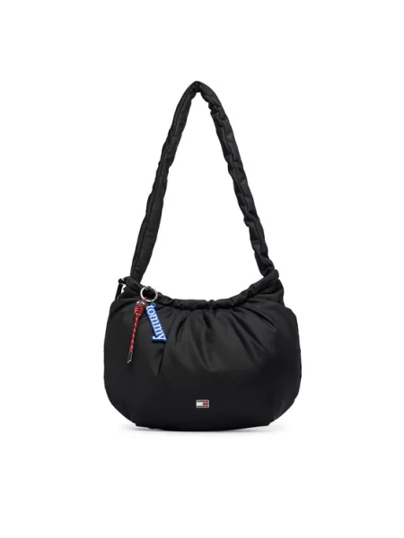 Táska Tommy Jeans Tjw Icon Charms Hobo fekete