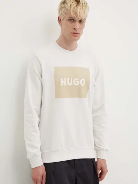 Суитчър Hugo с принт бежово