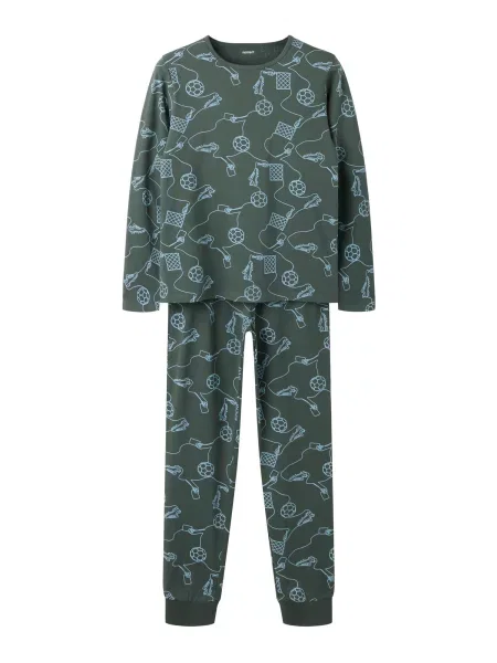 NAME IT Pijamale albastru deschis / grafit gri