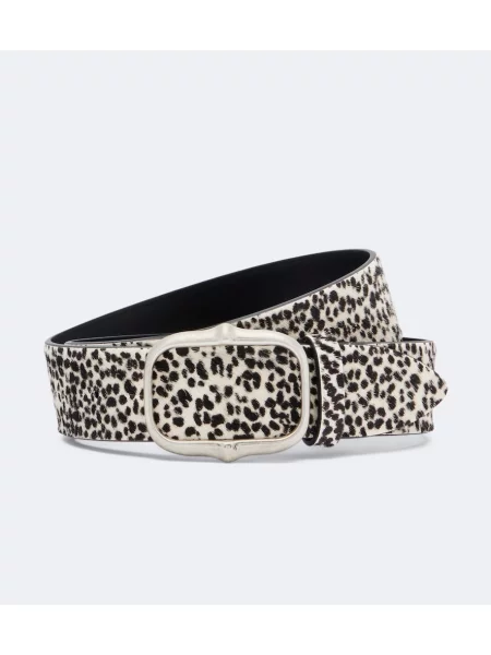 Curea Isabel Marant cu imagine cu model leopard negru