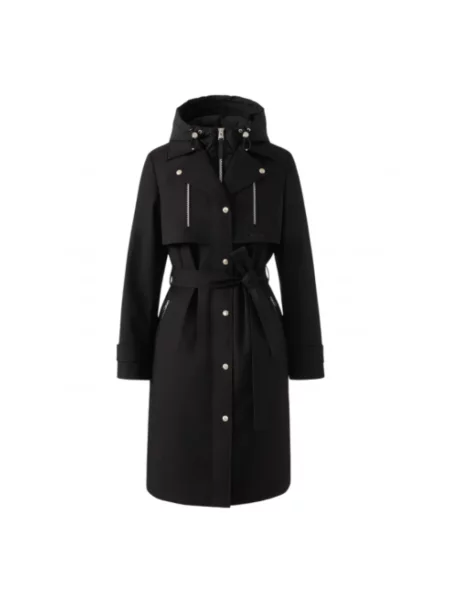 Długi trencz Mackage czarny