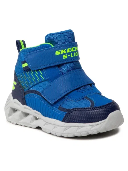Šnurovacie čižmy Skechers modrá