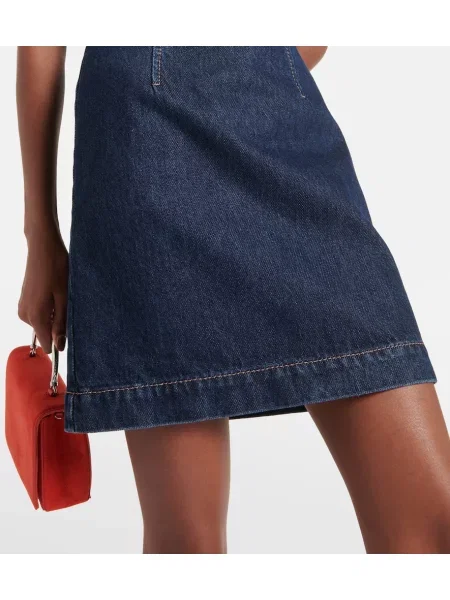 Rochie din denim Sportmax de costum albastru