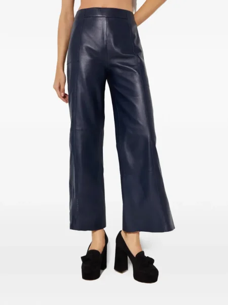 Pantaloni Aeron din piele albastru