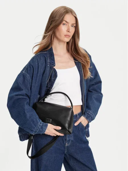 Tommy Jeans Geantă Tjw American Cool Shoulder Bag negru
