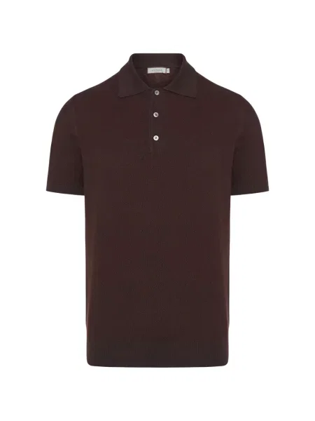 Поло Canali кафяво