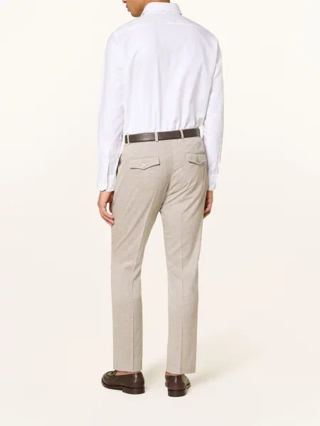 Paul Slim Fit Kalhoty beige béžové