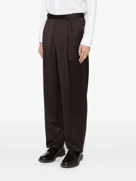 Pantaloni Brioni de lână maro
