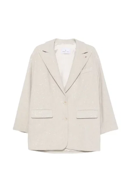 Sacou Manuel Ritz cu paiete cu model herringbone