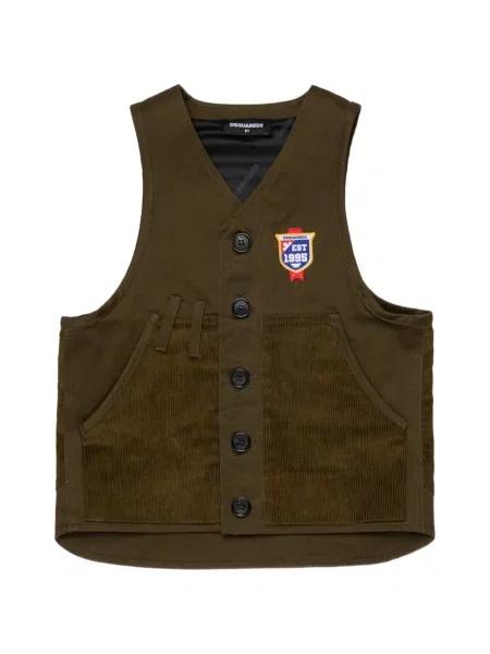 Kamizelka dziecięca Dsquared2 brązowa