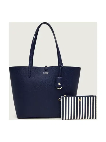 Geantă shopper Lauren Ralph Lauren alb