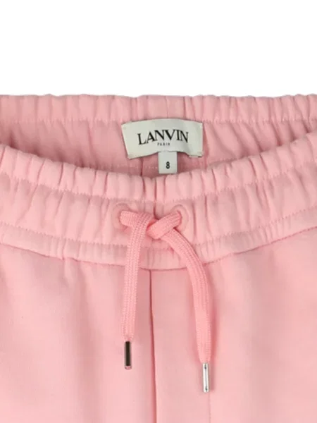 Spodnie dziecięce Lanvin Enfant różowe