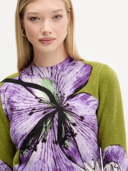 Свитер Desigual фиолетовый