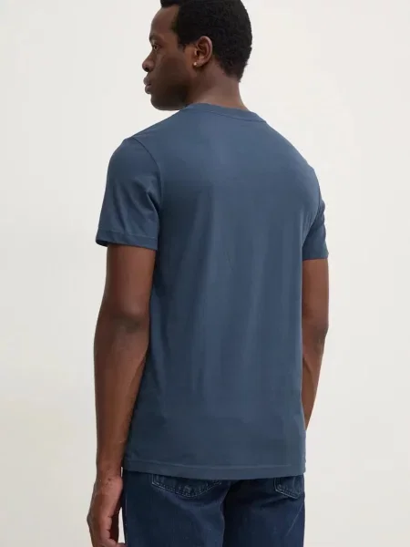 Calvin Klein Jeans póló sötétkék férfi nyomott mintás kék