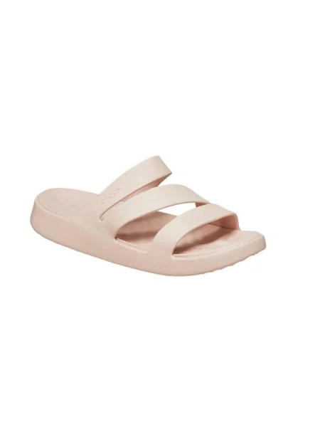 Mules Crocs GETAWAY STRAPPY BLK różowe