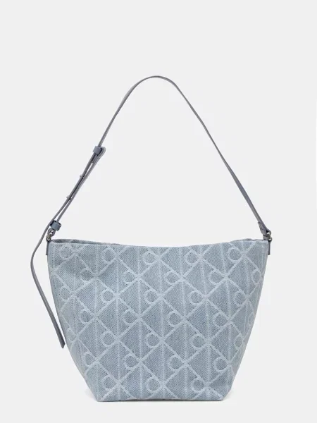 Calvin Klein Geantă de umăr azuriu / alb albastru
