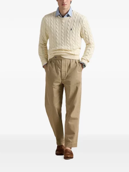 Καρό polo Polo Ralph Lauren με κέντημα πλεγμένο ροζ
