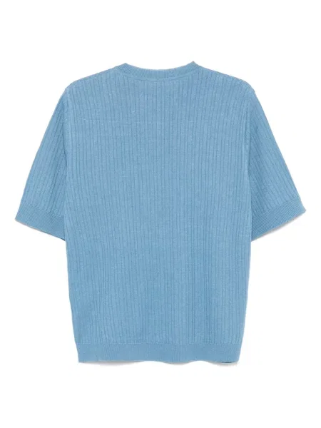Tricou Lardini tricotate albastru
