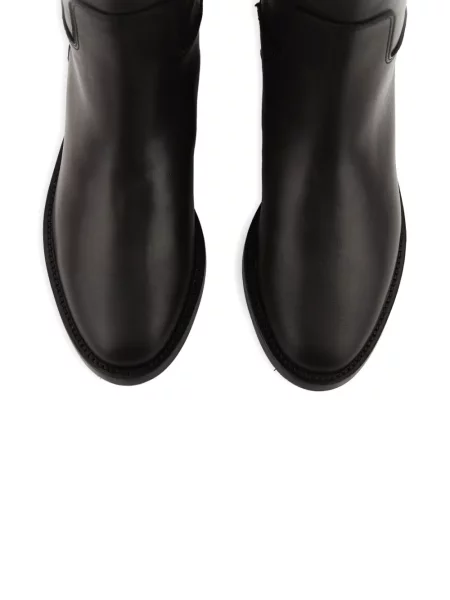 Botine Paul Warmer din piele cu cataramă cu bretele maro