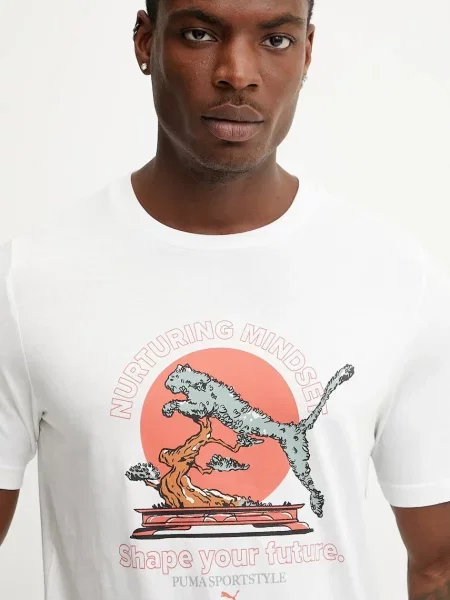 Puma Tricou Bonsai alb