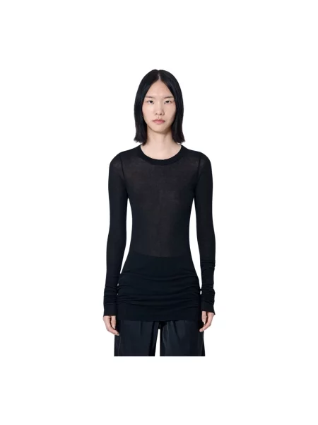 Dzianinowy top Rick Owens czarny