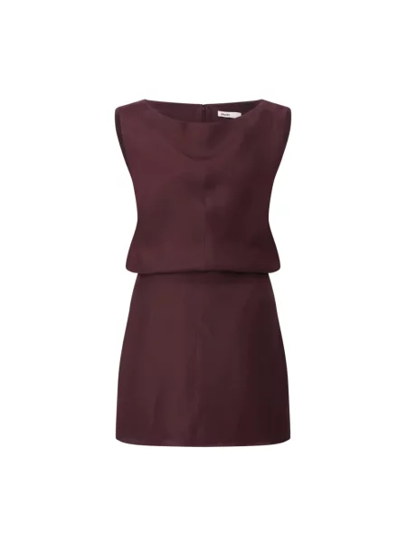 Mała mały sukienka mini Khaite z organzy czerwona