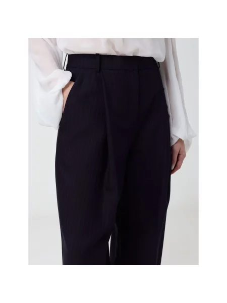 Pantaloni Elisabetta Franchi albastru
