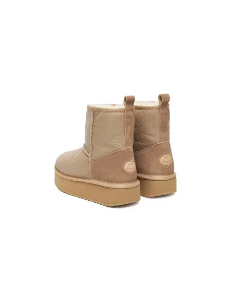 EMU Australia Škornji za sneg Stinger Mini Flatform Leather bež