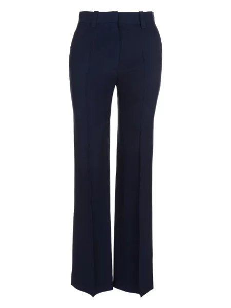 Pantaloni Victoria Beckham albastru