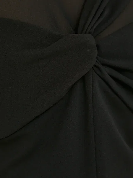 Rochie maxi Dkny lungă de costum negru