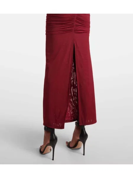 Rochie maxi Sir plasă de costum roșu
