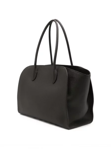 Geantă shopper The Row din piele maro