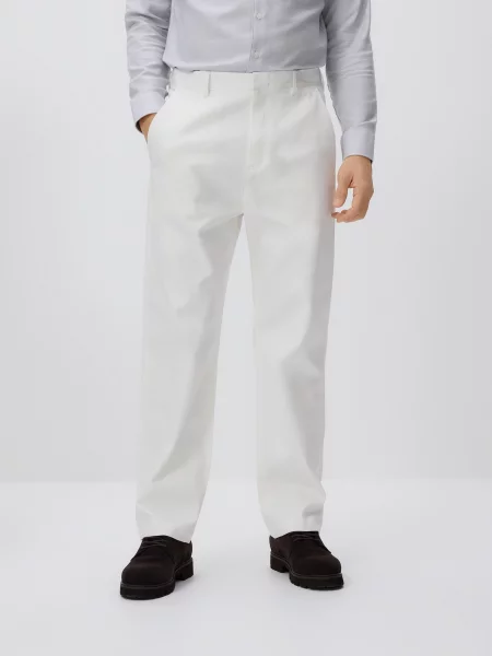 Reserved Прямі брюки chino білий