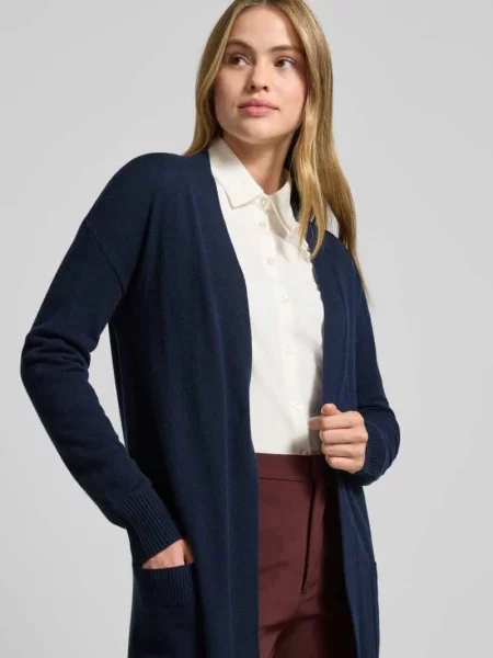 Długi kardigan o kroju regular fit z czystego kaszmiru Christian Berg Woman