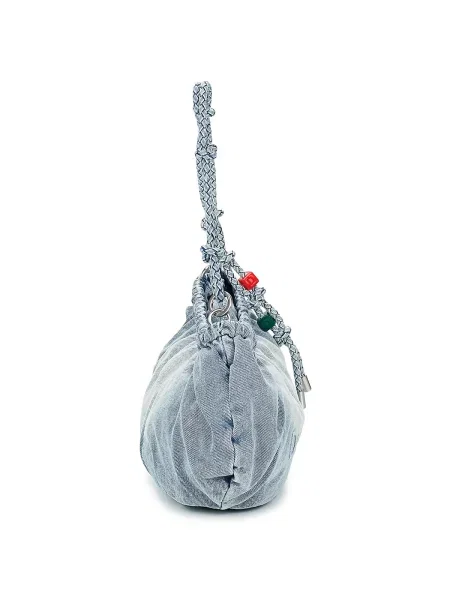 Crossbody táska Desigual autogrammal kék