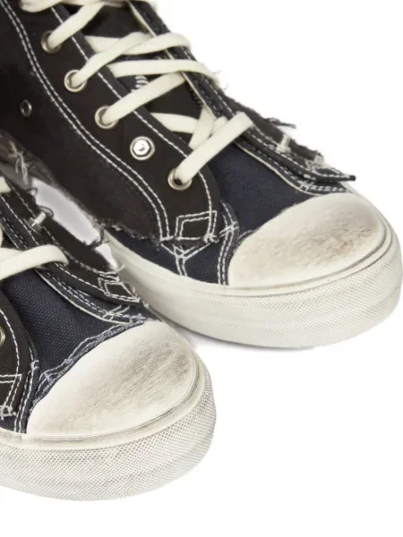 Sneakerși Maison Margiela zdrențuiți negru