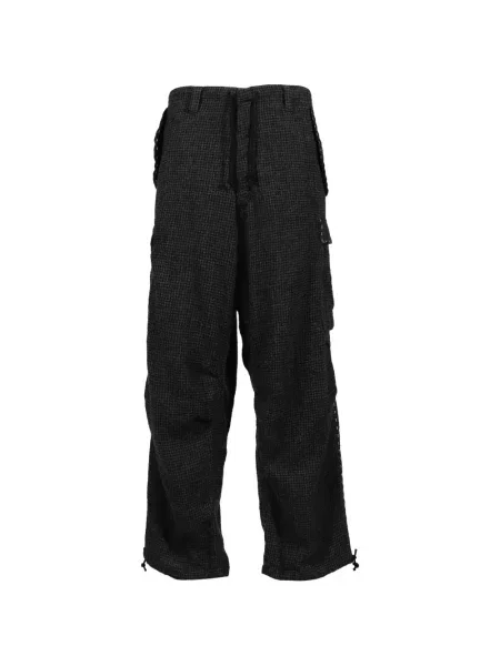 Pantaloni cargo Y's cu model pepito negru