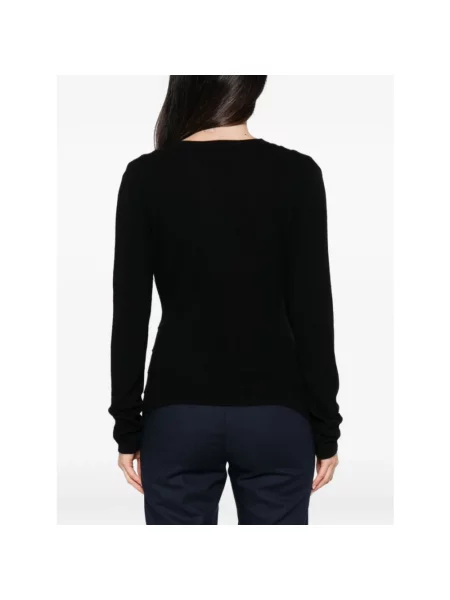 Lniany sweter Marella czarny