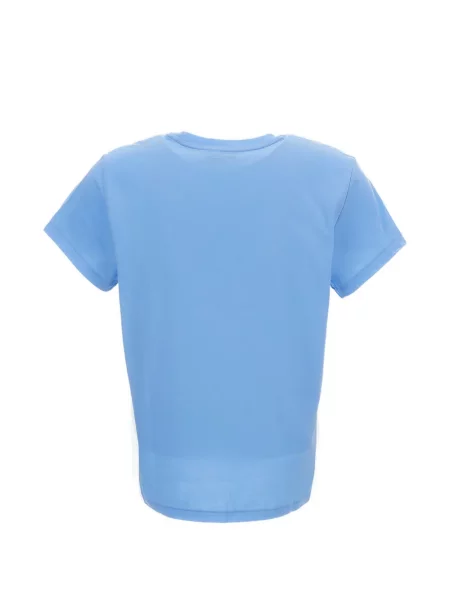 Πλεκτό πουκάμισο Polo Ralph Lauren με κέντημα με λαιμόκοψη v λευκό