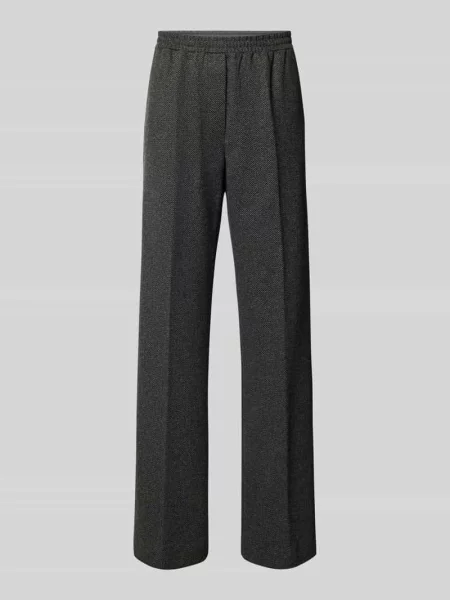Spodnie o kroju regular fit z dodatkiem wełny model ‘ZELMA’ Weekend Max Mara