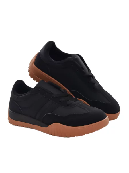 Кожаные кеды Stream черные