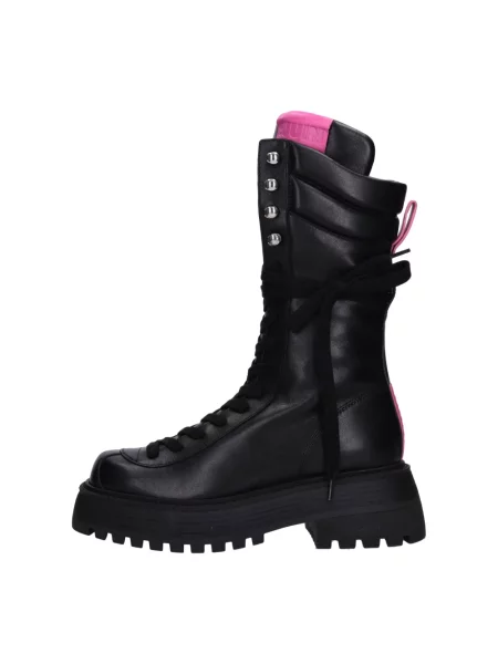 Buty do kostki 3juin skórzane czarne