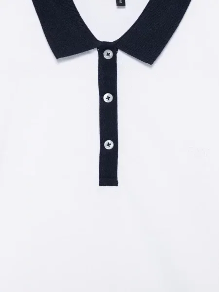 Gulerat polo Fay alb