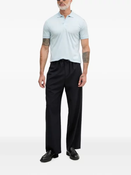 Polo Karl Lagerfeld με κέντημα μπλε