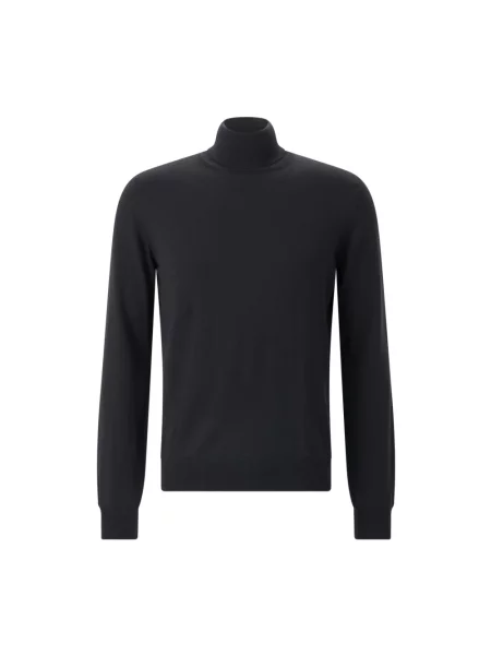 Sweter z golfem Gran Sasso czarny