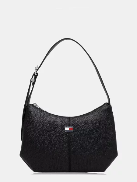 Tommy Jeans μικρή τσάντα γυναικεία από απομίμηση δέρματος μαύρο
