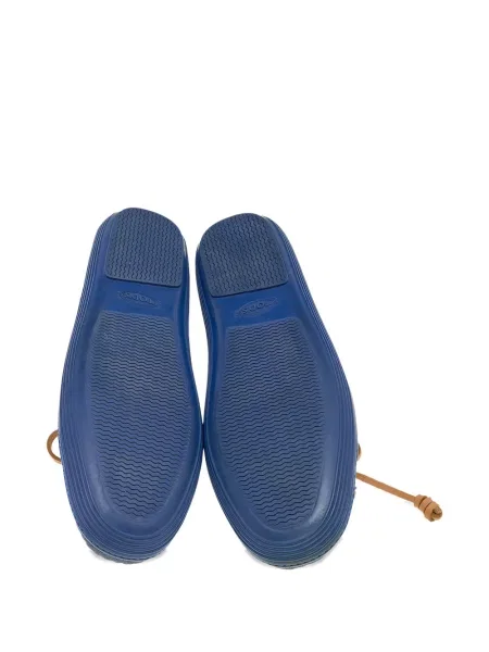 Лоуфъри Tod's с връзки с дантела синьо