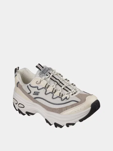Кожаные повседневные кроссовки Skechers белые