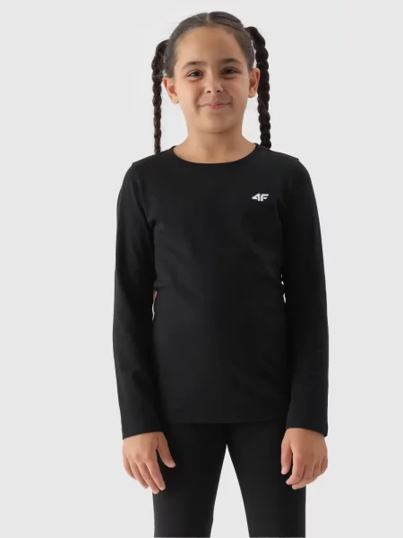 4F JUNIOR Longsleeve czarny