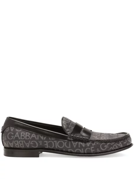 Pantofi loafer Dolce & Gabbana cu imagine negru